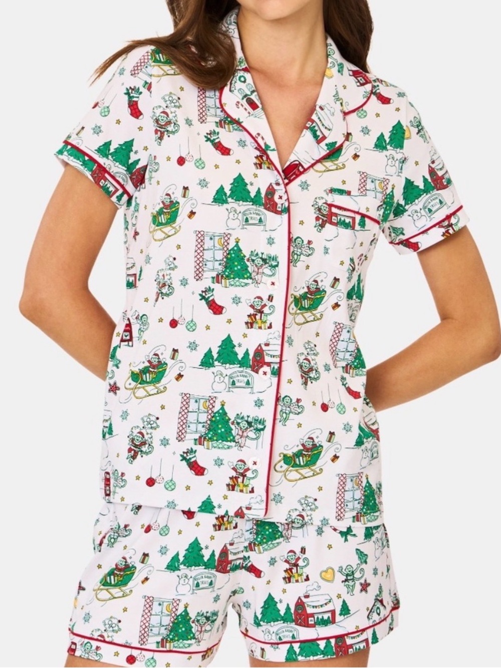 Roller Rabbit Snow Village Polo Pajamas